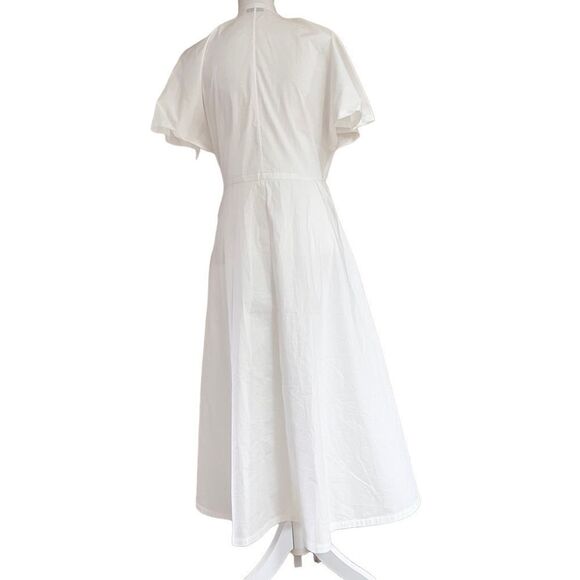 Altuzarra Rhodea Cotton-Blend Midi-Dress in White US 8 EU 40 NEW MSRP $1495 - Picture 4 of 13